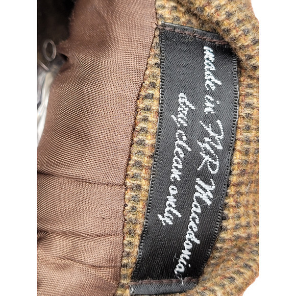 Men's Chereskin Brown Camel Hair Blend 2 Button Blazer Jacket Made in Italy - Picture 10 of 11